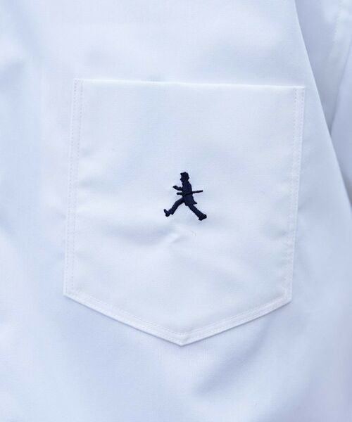 TAKEO KIKUCHI / タケオキクチ シャツ・ブラウス | 【BOWLER HAT LABEL】ボーラーハットウォーカー刺繍 半袖ボタンダウンシャツ | 詳細10