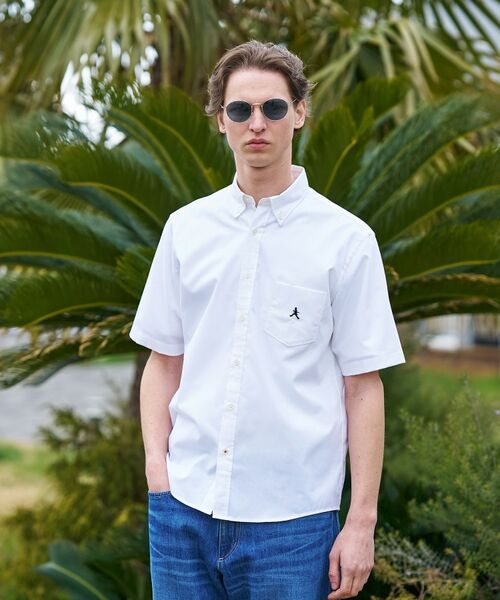 TAKEO KIKUCHI / タケオキクチ シャツ・ブラウス | 【BOWLER HAT LABEL】ボーラーハットウォーカー刺繍 半袖ボタンダウンシャツ | 詳細11