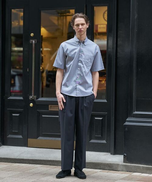 TAKEO KIKUCHI / タケオキクチ シャツ・ブラウス | 【BOWLER HAT LABEL】ボーラーハットウォーカー刺繍 半袖ボタンダウンシャツ | 詳細2