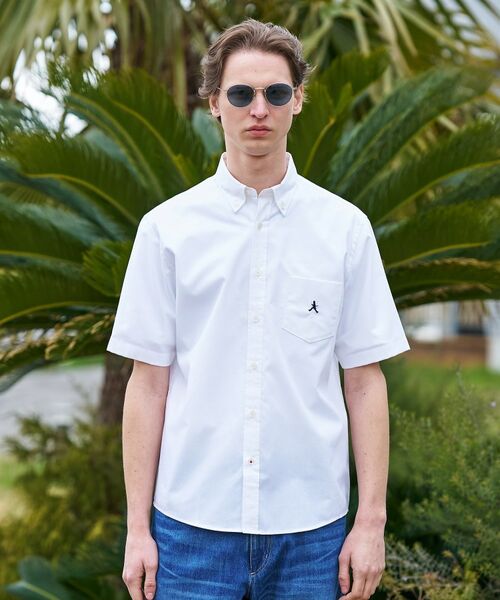 TAKEO KIKUCHI / タケオキクチ シャツ・ブラウス | 【BOWLER HAT LABEL】ボーラーハットウォーカー刺繍 半袖ボタンダウンシャツ | 詳細3