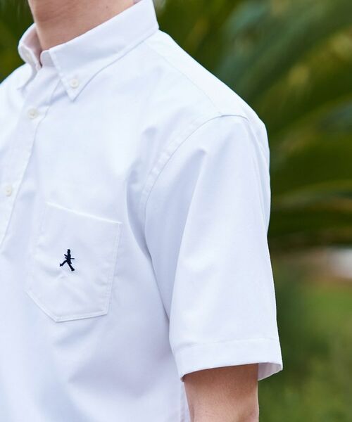 TAKEO KIKUCHI / タケオキクチ シャツ・ブラウス | 【BOWLER HAT LABEL】ボーラーハットウォーカー刺繍 半袖ボタンダウンシャツ | 詳細7