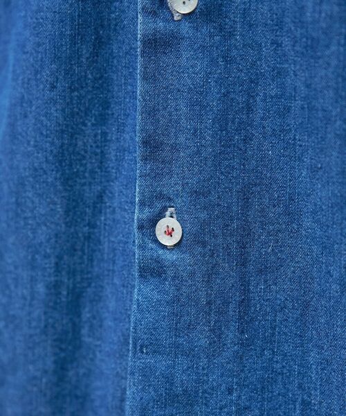 TAKEO KIKUCHI / タケオキクチ シャツ・ブラウス | 【BOWLER HAT LABEL】ボーラーハットウォーカー刺繍 半袖デニムシャツ | 詳細9