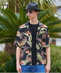 TAKEO KIKUCHI / タケオキクチ シャツ・ブラウス | 【BOWLER HAT LABEL】トロピカルフローラル レーヨンシャツ