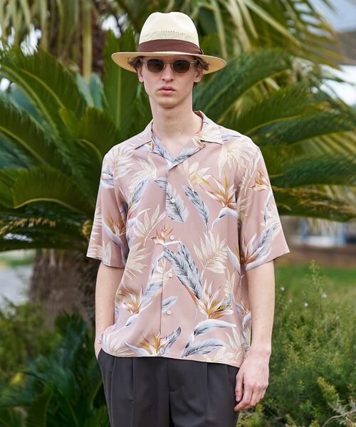 TAKEO KIKUCHI / タケオキクチ シャツ・ブラウス | 【BOWLER HAT LABEL】トロピカルフローラル レーヨンシャツ | 詳細17