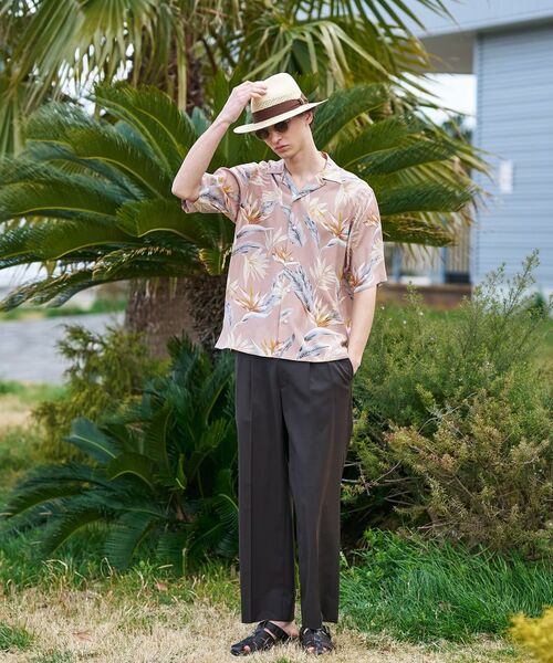 TAKEO KIKUCHI / タケオキクチ シャツ・ブラウス | 【BOWLER HAT LABEL】トロピカルフローラル レーヨンシャツ | 詳細18