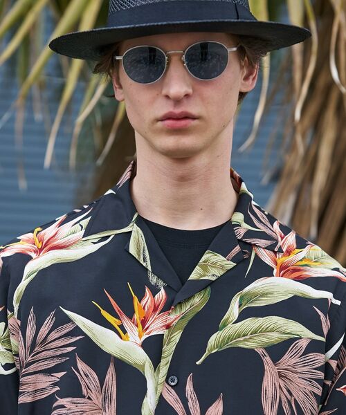 TAKEO KIKUCHI / タケオキクチ シャツ・ブラウス | 【BOWLER HAT LABEL】トロピカルフローラル レーヨンシャツ | 詳細4