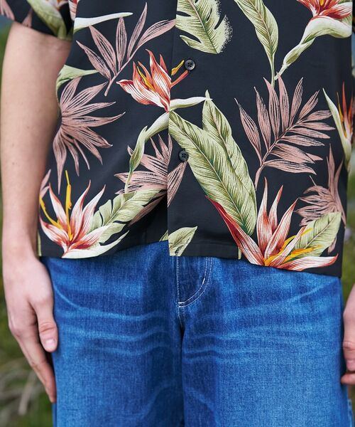 TAKEO KIKUCHI / タケオキクチ シャツ・ブラウス | 【BOWLER HAT LABEL】トロピカルフローラル レーヨンシャツ | 詳細6