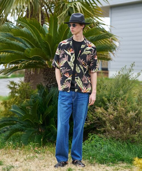 TAKEO KIKUCHI / タケオキクチ シャツ・ブラウス | 【BOWLER HAT LABEL】トロピカルフローラル レーヨンシャツ | 詳細9