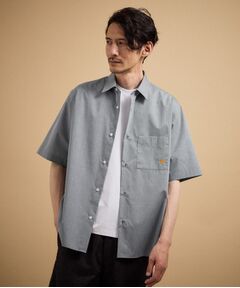 TAKEO KIKUCHI / タケオキクチ シャツ・ブラウス | ワンポイント刺繍 半袖シャツ