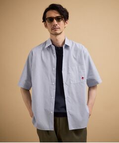 TAKEO KIKUCHI / タケオキクチ シャツ・ブラウス | ワンポイント刺繍 半袖シャツ