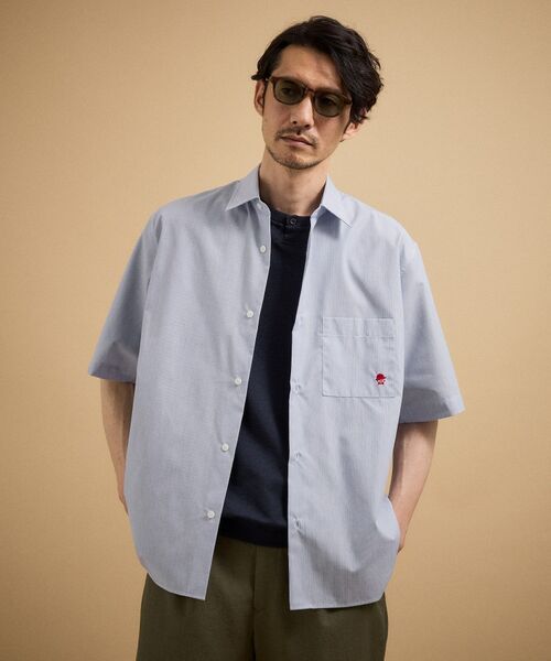 TAKEO KIKUCHI / タケオキクチ シャツ・ブラウス | ワンポイント刺繍 半袖シャツ | 詳細11