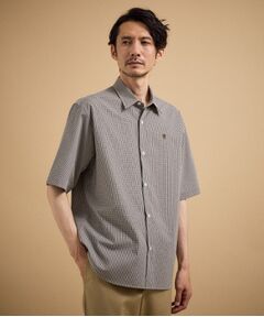 TAKEO KIKUCHI / タケオキクチ シャツ・ブラウス | ワンポイント 半袖ギンガムチェックシャツ