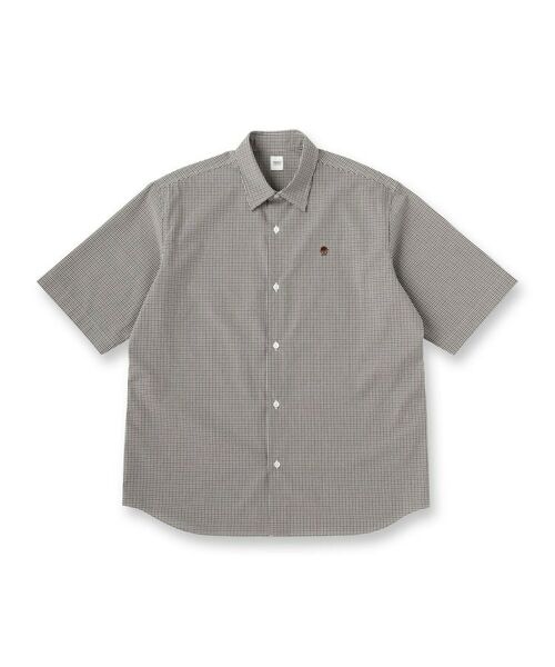 TAKEO KIKUCHI / タケオキクチ シャツ・ブラウス | ワンポイント 半袖ギンガムチェックシャツ | 詳細1