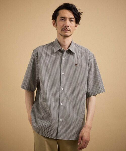 TAKEO KIKUCHI / タケオキクチ シャツ・ブラウス | ワンポイント 半袖ギンガムチェックシャツ | 詳細11
