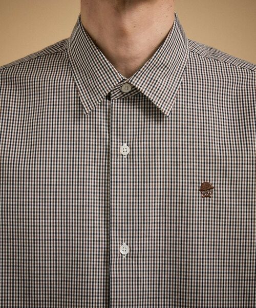 TAKEO KIKUCHI / タケオキクチ シャツ・ブラウス | ワンポイント 半袖ギンガムチェックシャツ | 詳細17