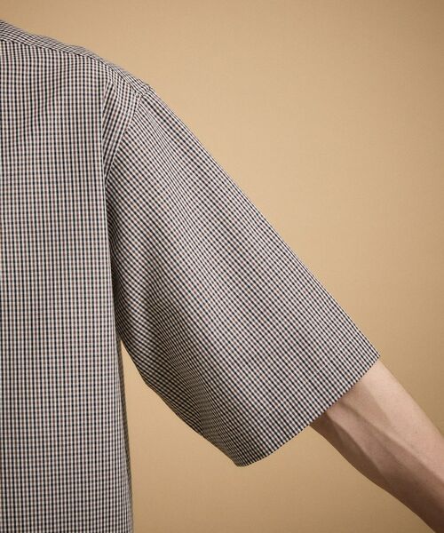 TAKEO KIKUCHI / タケオキクチ シャツ・ブラウス | ワンポイント 半袖ギンガムチェックシャツ | 詳細18