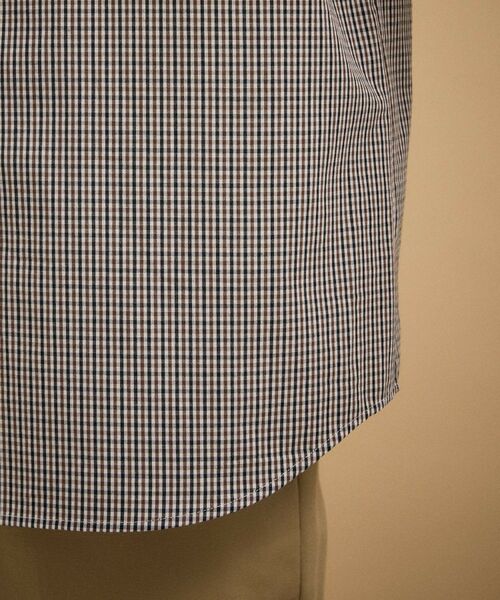 TAKEO KIKUCHI / タケオキクチ シャツ・ブラウス | ワンポイント 半袖ギンガムチェックシャツ | 詳細19