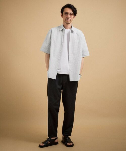 TAKEO KIKUCHI / タケオキクチ シャツ・ブラウス | ワンポイント 半袖ギンガムチェックシャツ | 詳細4