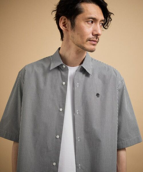 TAKEO KIKUCHI / タケオキクチ シャツ・ブラウス | ワンポイント 半袖ギンガムチェックシャツ | 詳細6