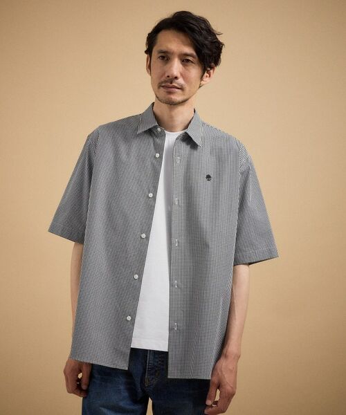 TAKEO KIKUCHI / タケオキクチ シャツ・ブラウス | ワンポイント 半袖ギンガムチェックシャツ | 詳細7