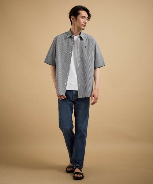 TAKEO KIKUCHI / タケオキクチ シャツ・ブラウス | ワンポイント 半袖ギンガムチェックシャツ | 詳細8