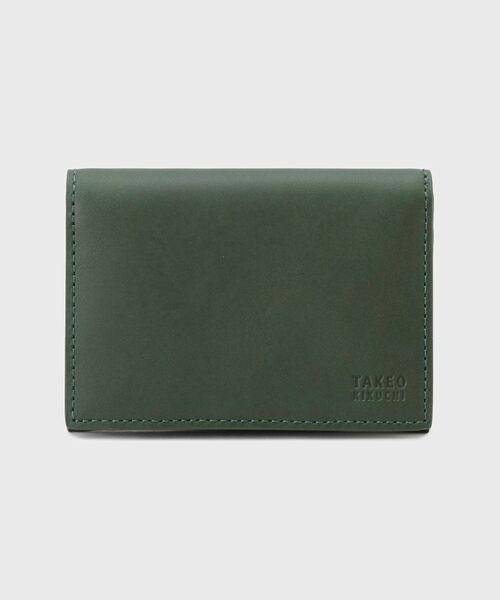 TAKEO KIKUCHI / タケオキクチ カードケース・名刺入れ・定期入れ | Tアンティークレザー 名刺入れ（グリーン(524)）