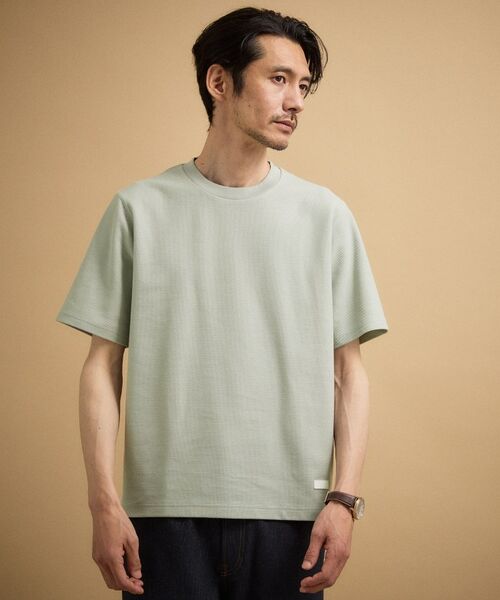 TAKEO KIKUCHI / タケオキクチ カットソー | 【抗菌防臭】メランジ クルーネック プルオーバー（ライトグレー(011)）