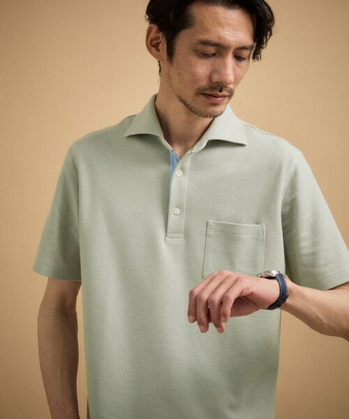 TAKEO KIKUCHI / タケオキクチ ポロシャツ | 【抗菌防臭】ハニカムメランジ ポロシャツ | 詳細8