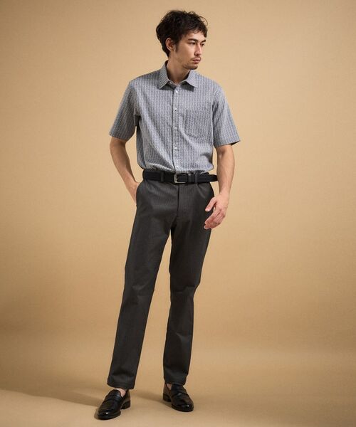 TAKEO KIKUCHI / タケオキクチ パンツ | 【銘品】播州織り ヘリンボン ストレートパンツ | 詳細8
