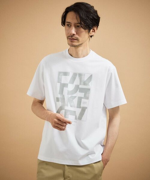 TAKEO KIKUCHI / タケオキクチ Tシャツ | パズル柄Tシャツ（ホワイト(001)）