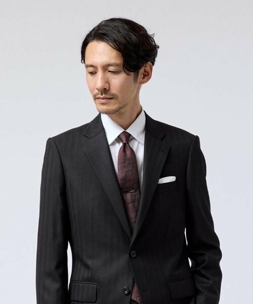 TAKEO KIKUCHI / タケオキクチ ネクタイ | 【ファインワイルドシルク】シャドー網代柄（あじろがら）ネクタイ | 詳細10
