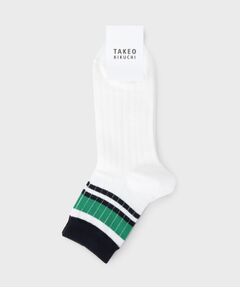 TAKEO KIKUCHI / タケオキクチ ソックス | カラーショートボーダー
