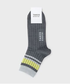 TAKEO KIKUCHI / タケオキクチ ソックス | カラーショートボーダー