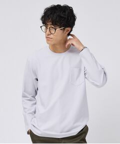 TAKEO KIKUCHI / タケオキクチ Tシャツ | 2重編みガーター ボーダー 長袖 Tシャツ