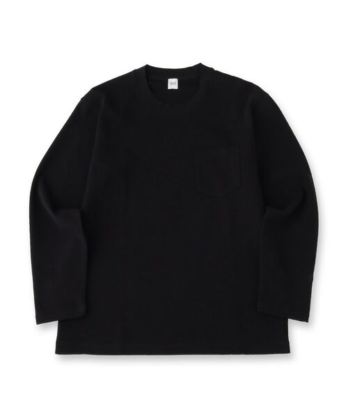 TAKEO KIKUCHI / タケオキクチ カットソー | 2重編みガーター ボーダー 長袖 Tシャツ | 詳細1