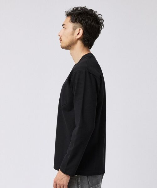 TAKEO KIKUCHI / タケオキクチ カットソー | 2重編みガーター ボーダー 長袖 Tシャツ | 詳細11