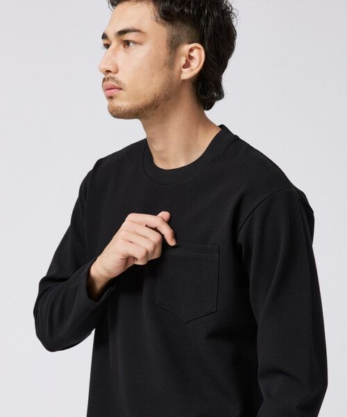 TAKEO KIKUCHI / タケオキクチ カットソー | 2重編みガーター ボーダー 長袖 Tシャツ | 詳細6