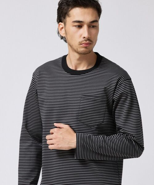 TAKEO KIKUCHI / タケオキクチ カットソー | シルケット ボーダー 長袖 Tシャツ | 詳細6