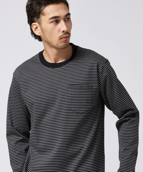 TAKEO KIKUCHI / タケオキクチ カットソー | シルケット ボーダー 長袖 Tシャツ | 詳細7