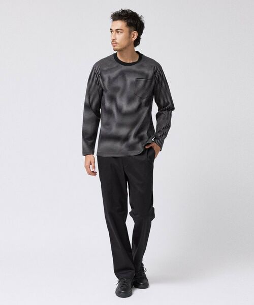 TAKEO KIKUCHI / タケオキクチ カットソー | シルケット ボーダー 長袖 Tシャツ | 詳細8