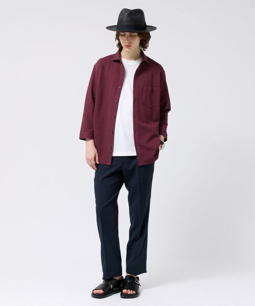 TAKEO KIKUCHI / タケオキクチ シャツ・ブラウス | 【抗菌防臭】シアサッカージャージ七分袖シャツ | 詳細8