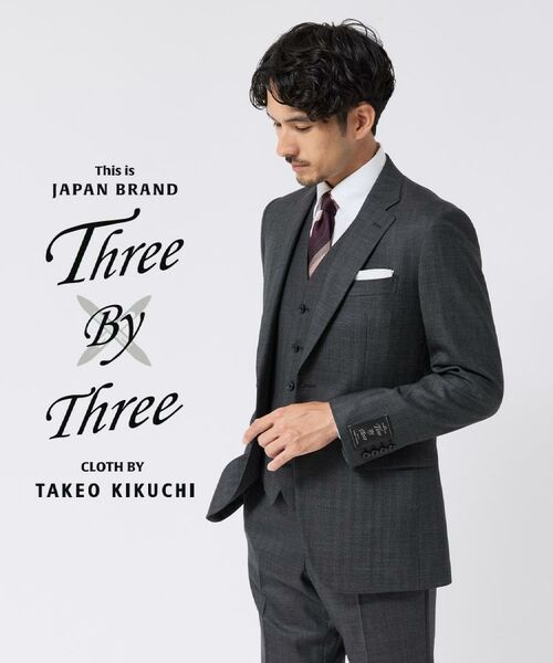 TAKEO KIKUCHI / タケオキクチ セットアップ | シャイニーシャーク ストライプスーツ/スリーピース対応 | 詳細1