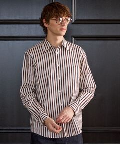 TAKEO KIKUCHI / タケオキクチ シャツ・ブラウス | 【BOWLER HAT LABEL】日本製オルタネートストライプシャツ