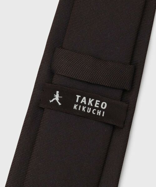 TAKEO KIKUCHI / タケオキクチ ネクタイ | 【BOWLER HAT LABEL】ワンポイントジャカード 無地ナローネクタイ | 詳細4