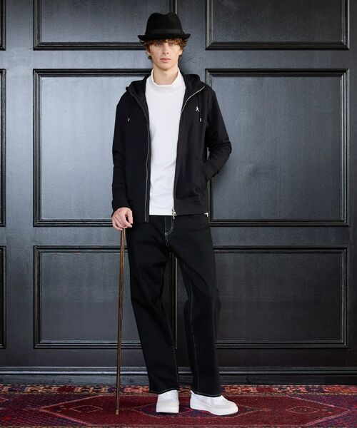 TAKEO KIKUCHI / タケオキクチ パーカー | 【BOWLER HAT LABEL】ジップアップ スウェットパーカー | 詳細4