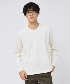 TAKEO KIKUCHI / タケオキクチ スウェット | 【日本製】メッシュ ジャージ Vネック プルオーバー