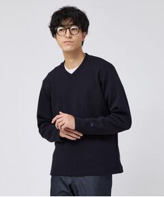 TAKEO KIKUCHI / タケオキクチ スウェット | 【日本製】メッシュ ジャージ Vネック プルオーバー