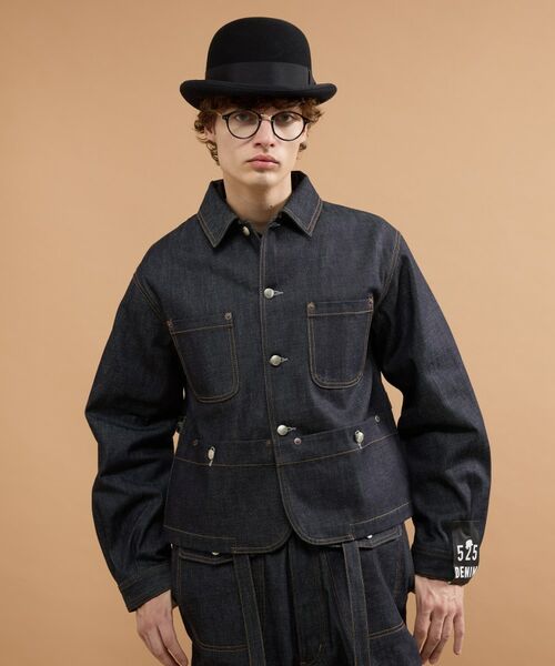 TAKEO KIKUCHI / タケオキクチ Gジャン・デニムジャケット | 【525DENIM】14ozデニム カバーオール | 詳細10