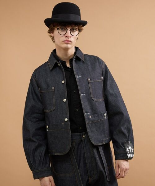 TAKEO KIKUCHI / タケオキクチ Gジャン・デニムジャケット | 【525DENIM】14ozデニム カバーオール | 詳細6