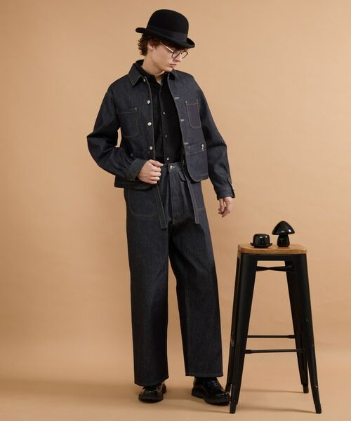 TAKEO KIKUCHI / タケオキクチ Gジャン・デニムジャケット | 【525DENIM】14ozデニム カバーオール | 詳細7